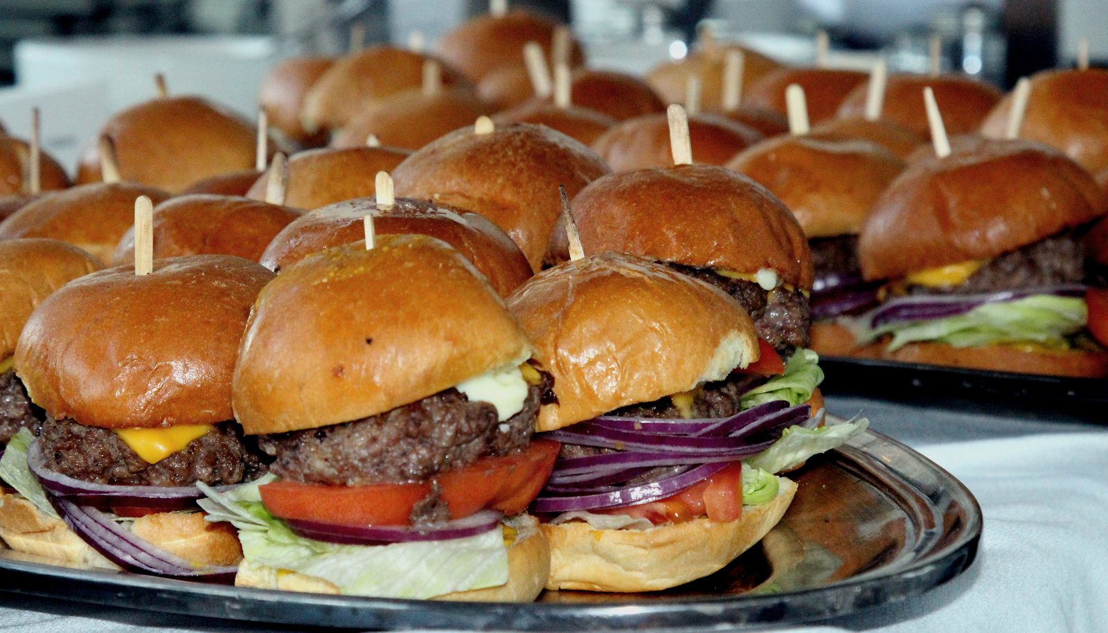 Party tray of sandwiches for catering