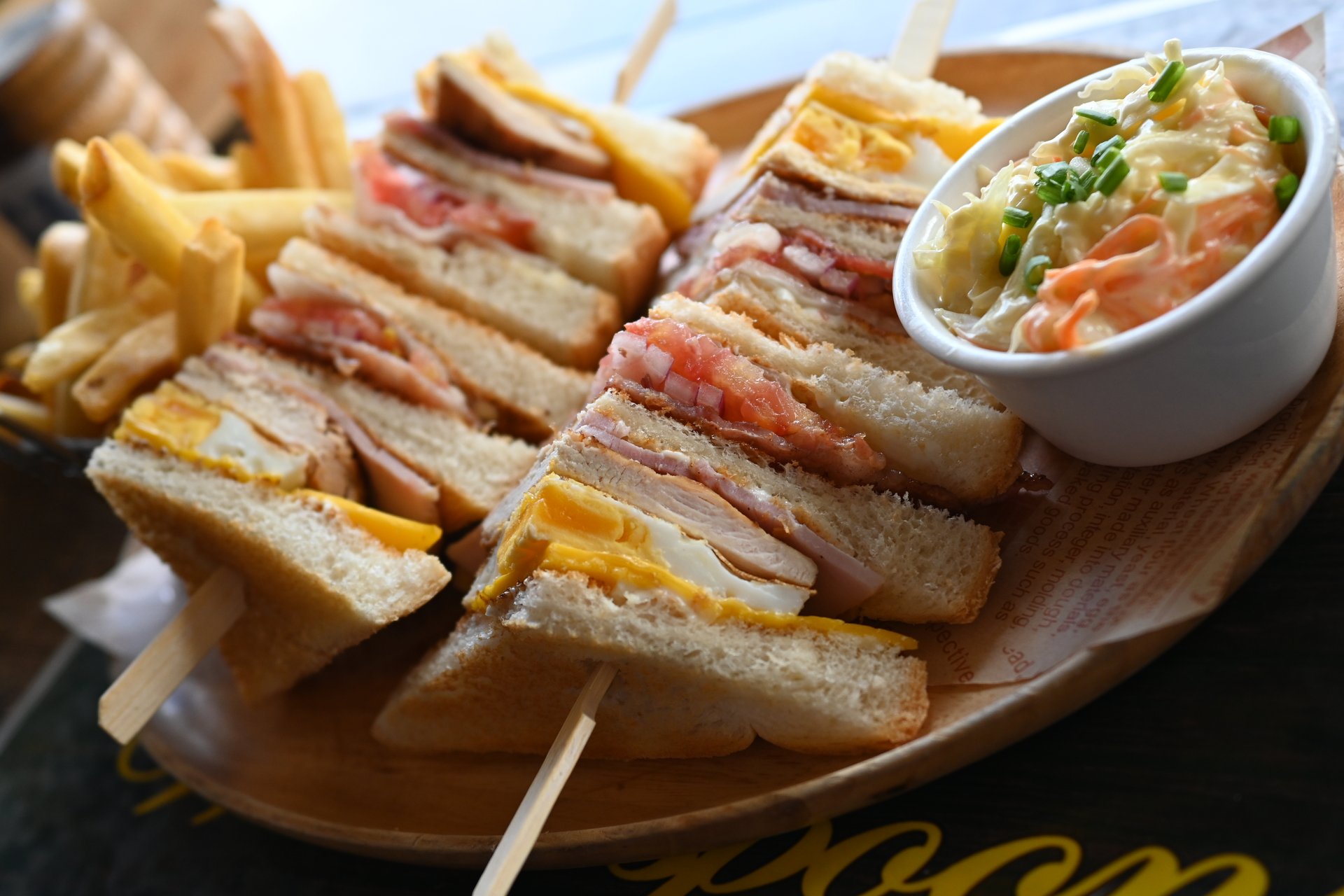 Fresh deli sandwich, piled high